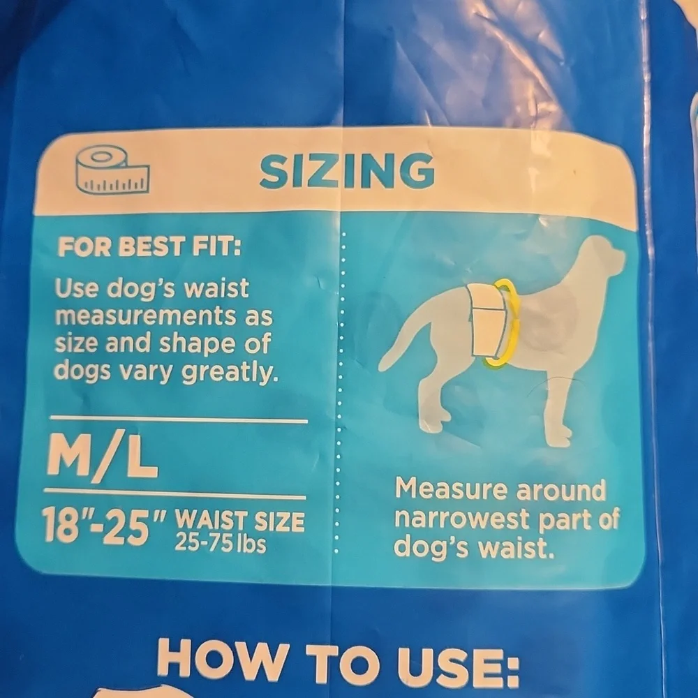 [FB] OUT PETCARE 23 disposable dog diapers M/L wraps 18-15